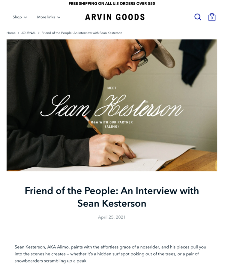 FRIEND OF THE PEOPLE: AN INTERVIEW WITH SEAN KESTERSON