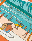 Offline Today surf art print hawaii by Alimo