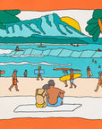 Offline Today surf art print hawaii by Alimo