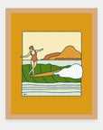 Ma'dam Alimo art print in a natural wood frame