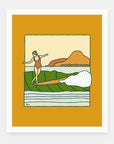 Ma'dam art print by Alimo in white frame, adventure illustration