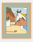 To Mother Nature Alimo art print in a natural wood frame