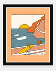 A Day to Reflect art print by Alimo in black frame, thoughtful nature scene