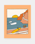 A Day to Reflect mindful art print by Alimo, contemplative nature scene