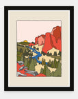 Fall Air art print by Alimo in black frame, fall outdoor scene