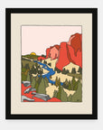 Fall Air art print by Alimo in black frame, fall outdoor scene