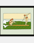 Fall Lurks art print by Alimo in black frame, autumn approaching scene