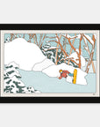 Konayuki Cloud Alimo art print in a black wood frame