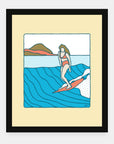 My Farmers Market art print by Alimo in black frame, local community scene