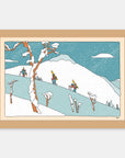 Wabi Sabi Life Alimo art print in a natural wood frame