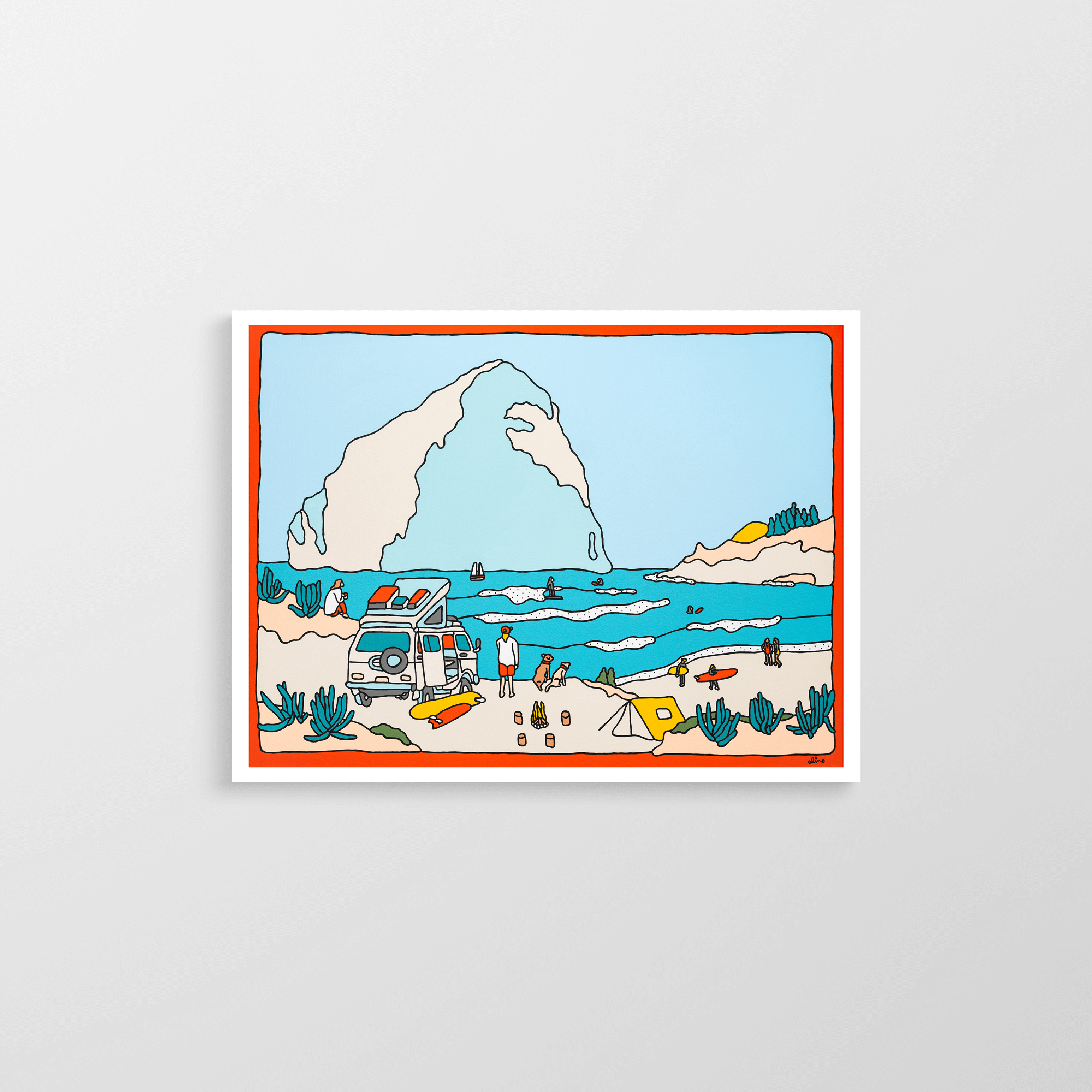 Pacific Times - Art print by Alimo
