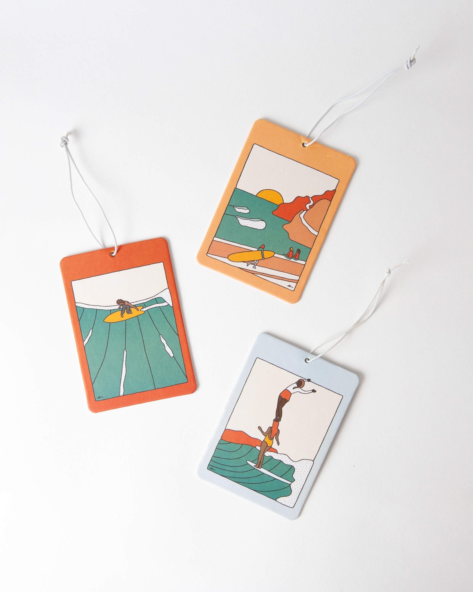 Surfing Air Fresheners - Mango, Melon, and Cucumber - Alimo