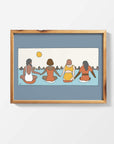 George Floyd tribute art print by Alimo, social justice memorial artwork