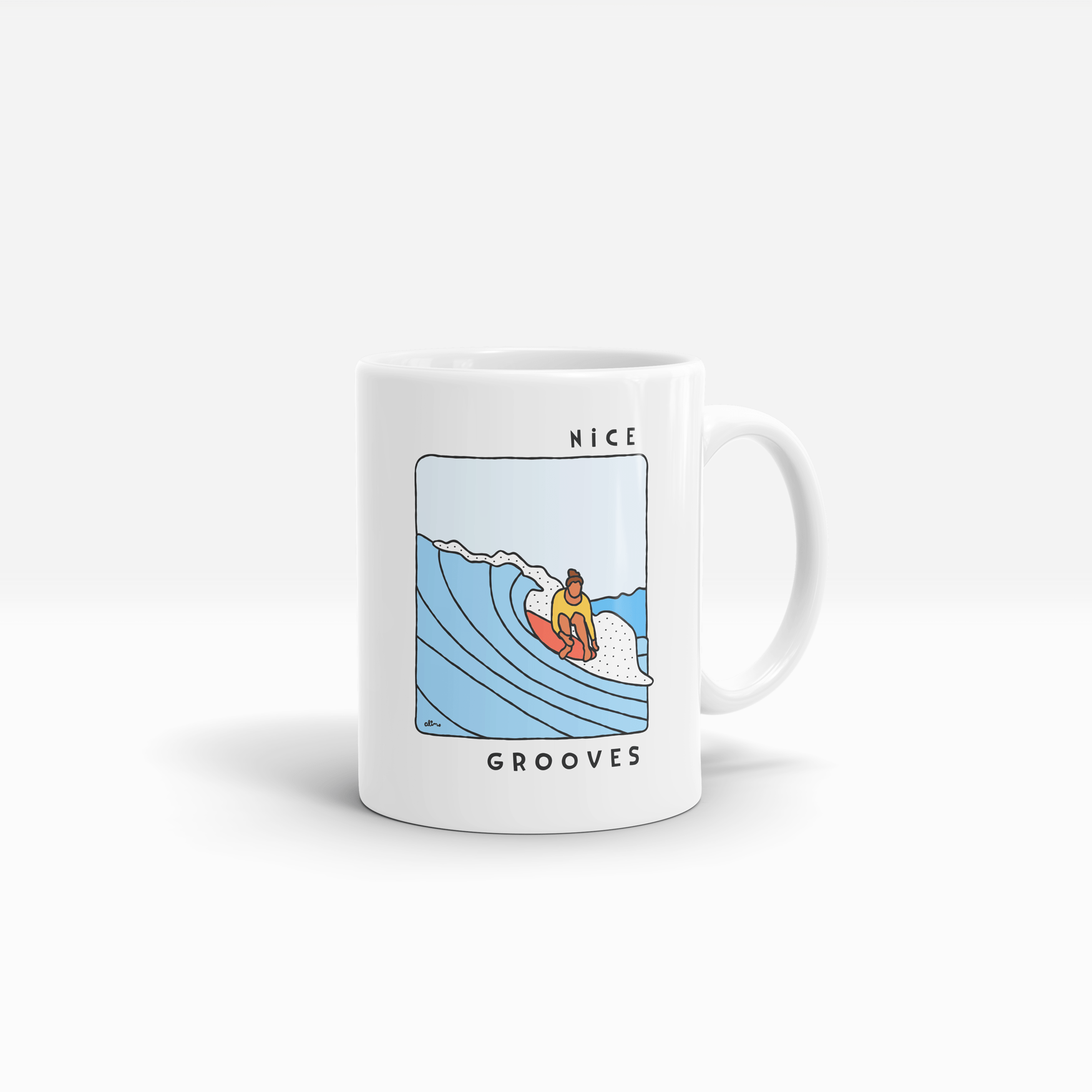 Nice Grooves Ceramic Mug - Alimo