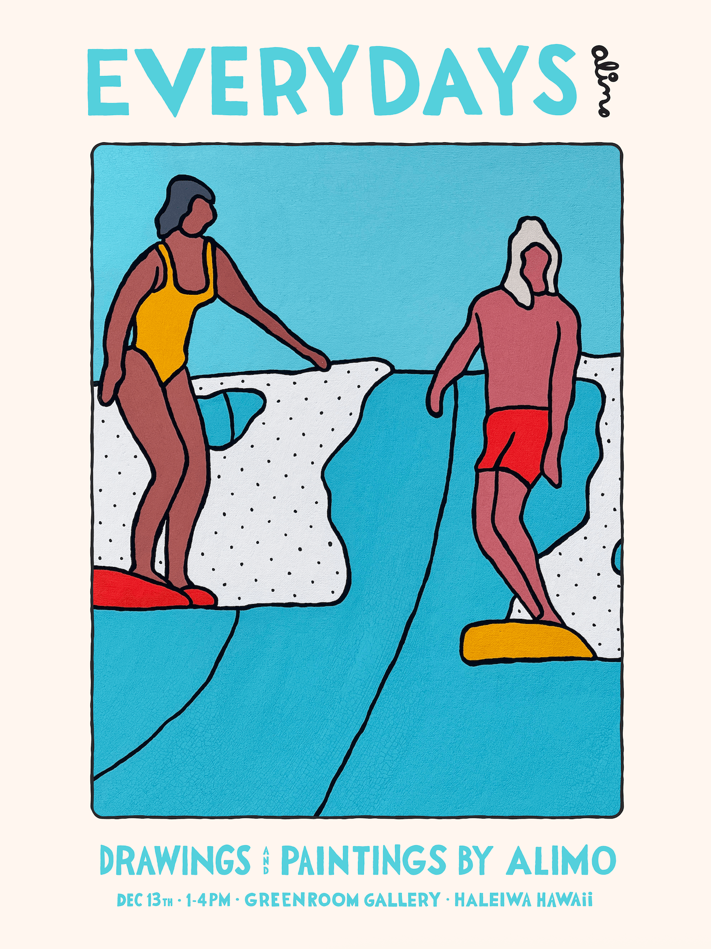 Everydays - solo art show by Alimo at Greenroom Gallery