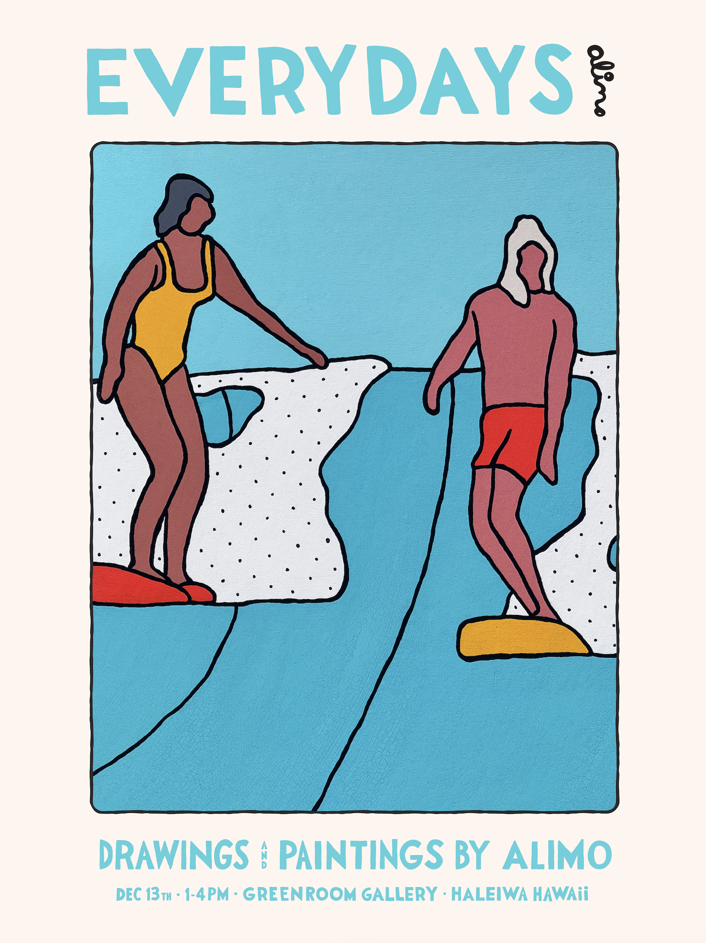 Everydays - solo art show by Alimo at Greenroom Gallery