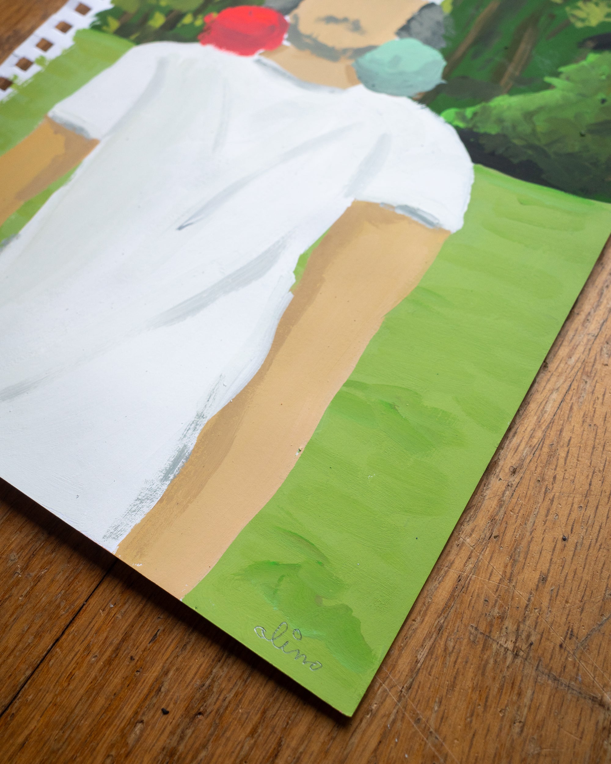 bocce goood | Original Upstate New York Painting by Alimo