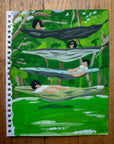 fourth floor hammock | Original Upstate New York Painting by Alimo