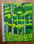 tall trees | Original Upstate New York Painting by Alimo