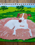 flur the dog | Original Upstate New York Painting by Alimo