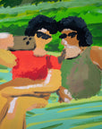 Selfie with the bestie | Original Upstate New York Painting by Alimo