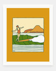 Ma'dam art print by Alimo in white frame, adventure illustration