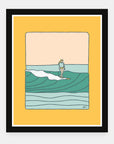 This That And The Other art print by Alimo in black frame, coastal wave scene