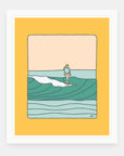 This That And The Other art print by Alimo in white frame, ocean walk illustration