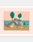 Found Peace art print by Alimo in white frame, quiet nature scene