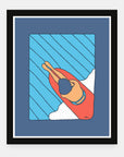 Cruise Control art print by Alimo in black frame, highway travel scene