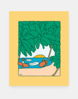 Early Ups dawn patrol surf art print by Alimo, sunrise surfing scene