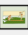 Fall Lurks art print by Alimo in black frame, autumn approaching scene
