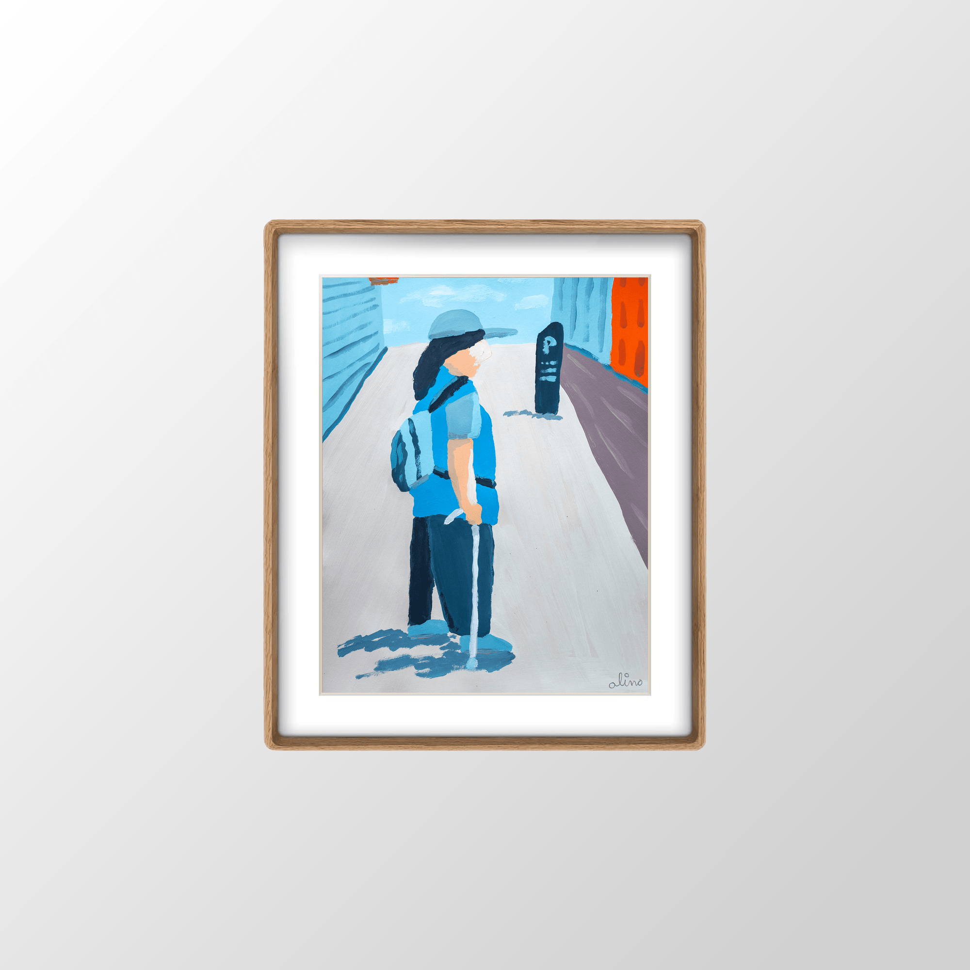 old man rick | July drop 05 | NYC paintings by Alimo