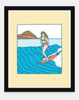 My Farmers Market art print by Alimo in black frame, local community scene
