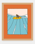 Top of the line Alimo art print in a natural wood frame