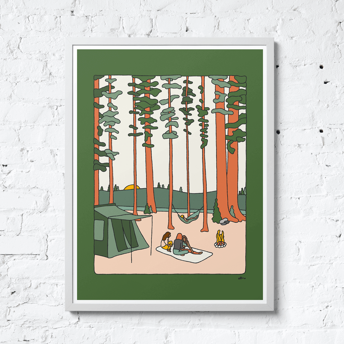 Evening Camps - Print - Alimo