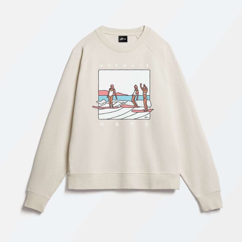 Mermaid Gang surfing sweatshirt by Alimo