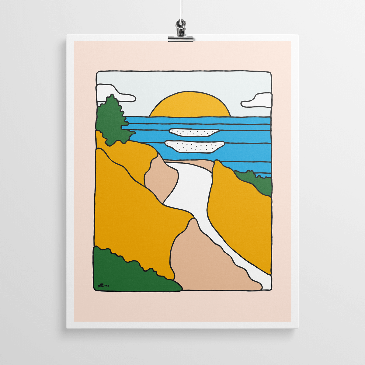 Mountains to Sea - Print - Alimo
