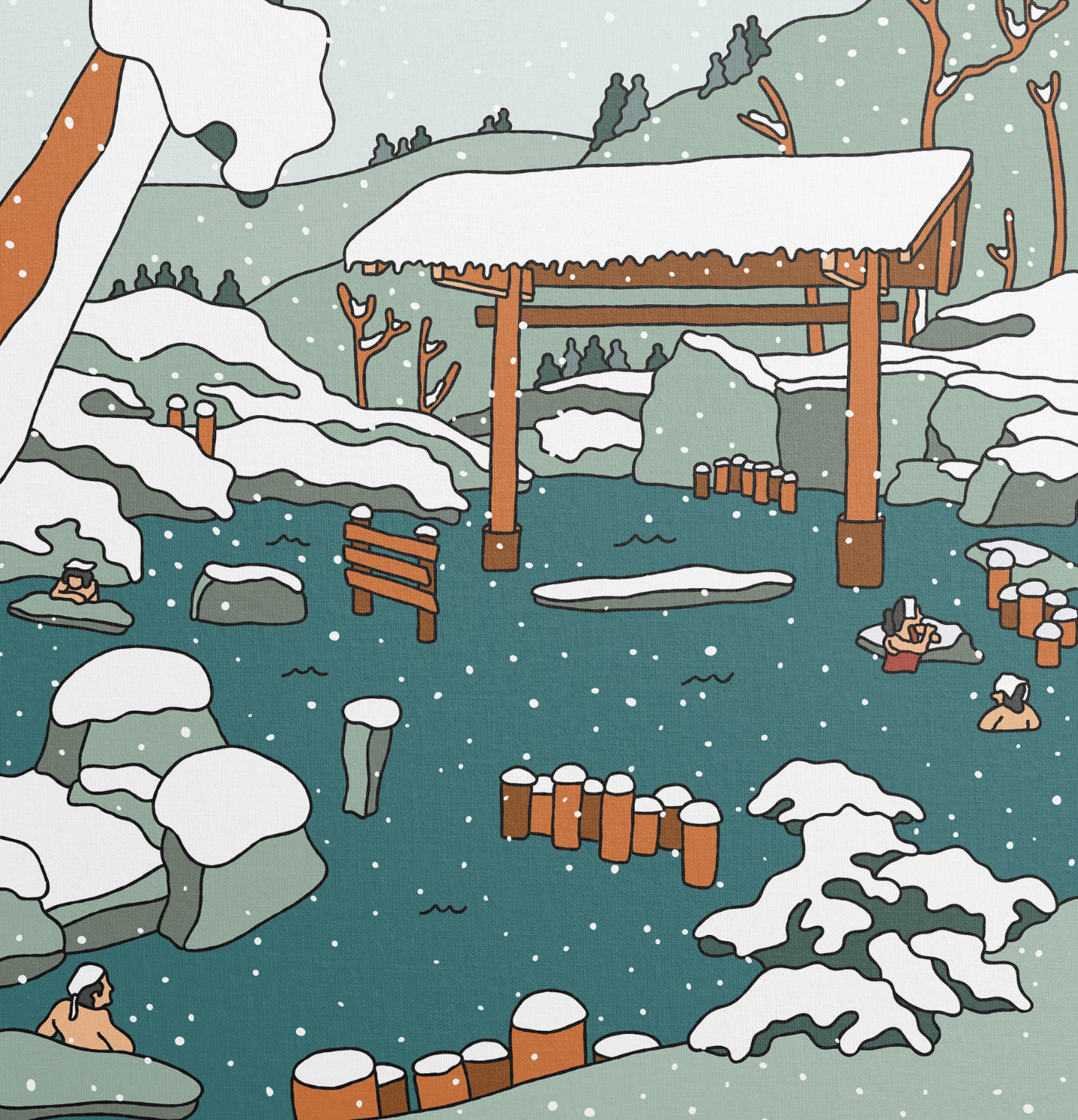 Onsen - Print - Alimo