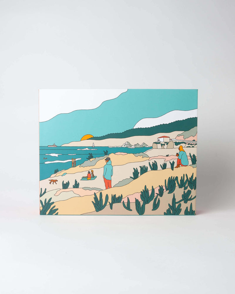 Completed Beach Day puzzle by Alimo, colorful beach scene