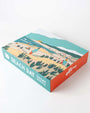 Beach Day 500-piece jigsaw puzzle by Alimo, surf art puzzle box